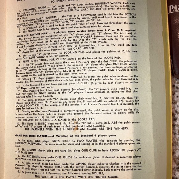 Password Game 1966 - Milton Bradley - Picture 11 of 12
